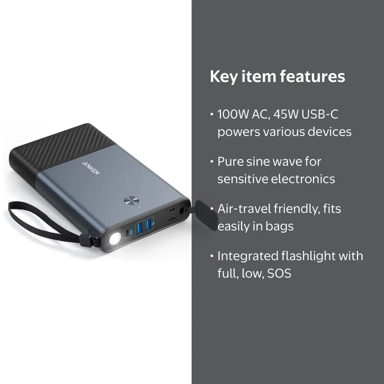 Anker Powerhouse 90, 87.6Wh Charger with 100W AC, 45W USB-C for