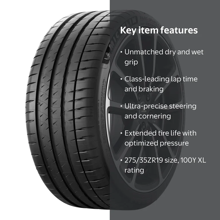 Michelin Pilot Sport 4S Ultra-High-Performance 275/35ZR19 (100Y Michelin Pilot Sport 4S Ultra-High-Performance 275/35ZR19 (100Y