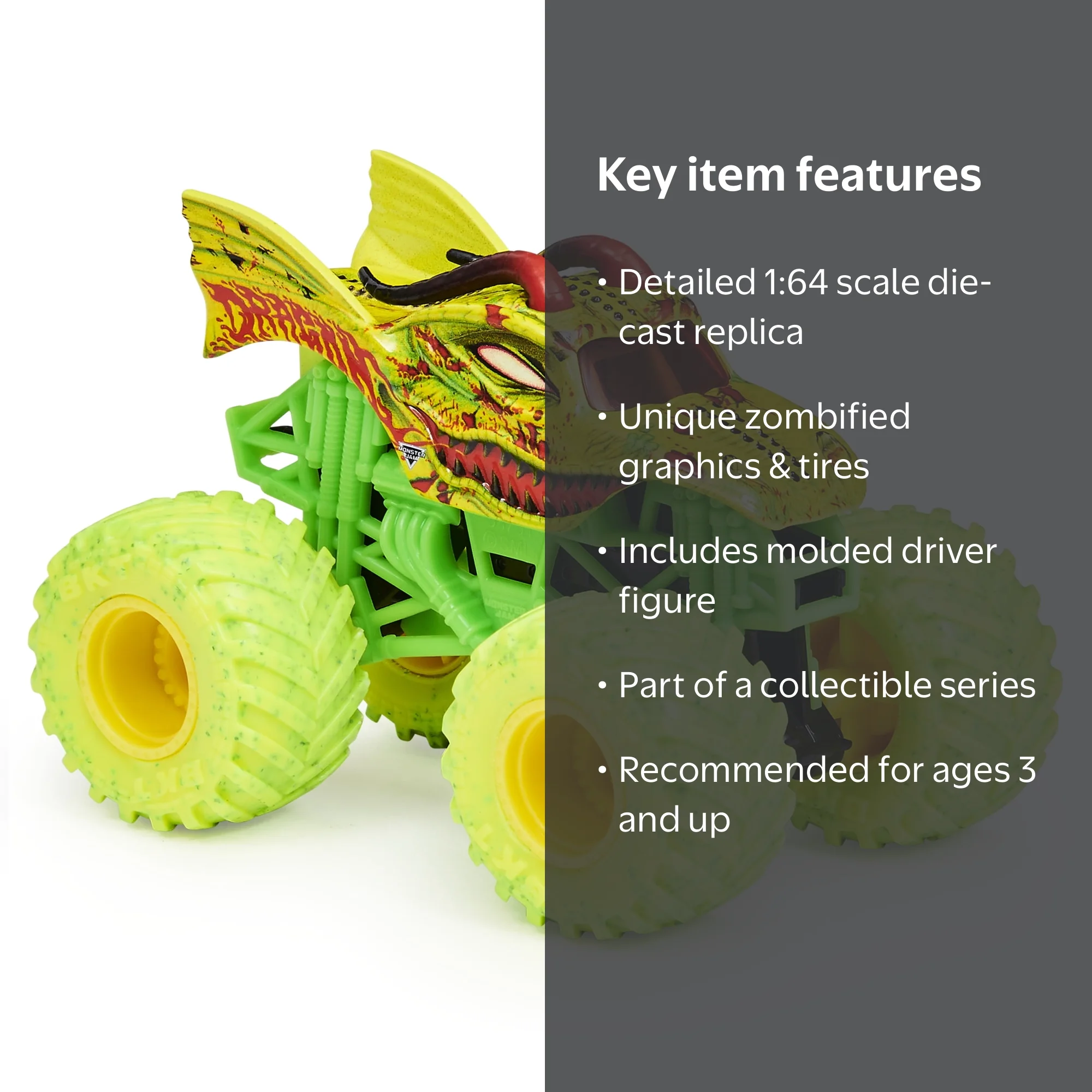 Monster Jam, Official Zombie Invasion Dragon Die-Cast Monster