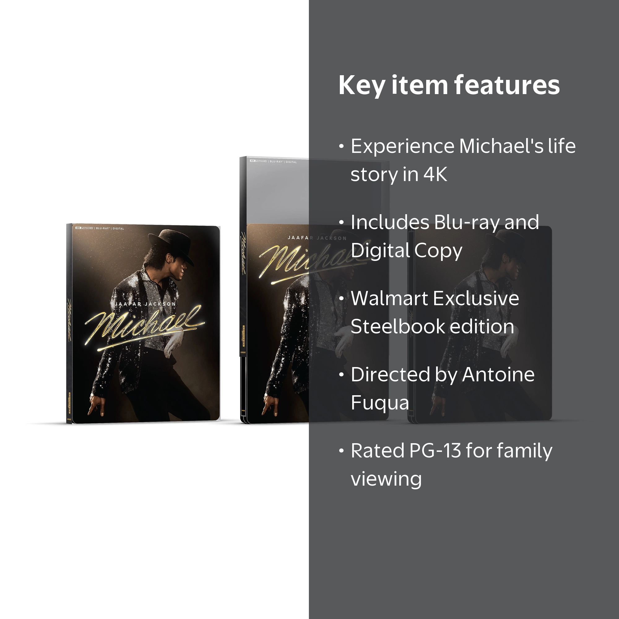 Michael (2026) (Steelbook) (Walmart Exclusive) (4K Ultra HD + Blu