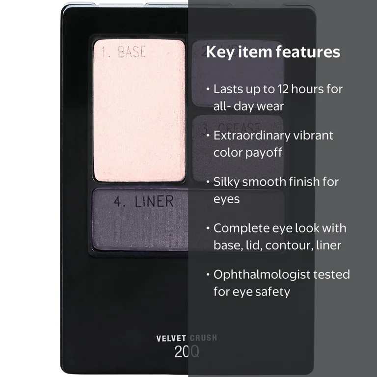 MAYBELLINE　 アイシャドウ４点 Maybelline Expert Wear Eyeshadow Quad, Velvet Crush, Ultra