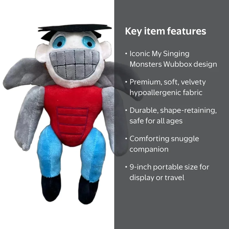 My Singing Monsters Plush, 9.4 Inch Super Soft Plush Toy, My
