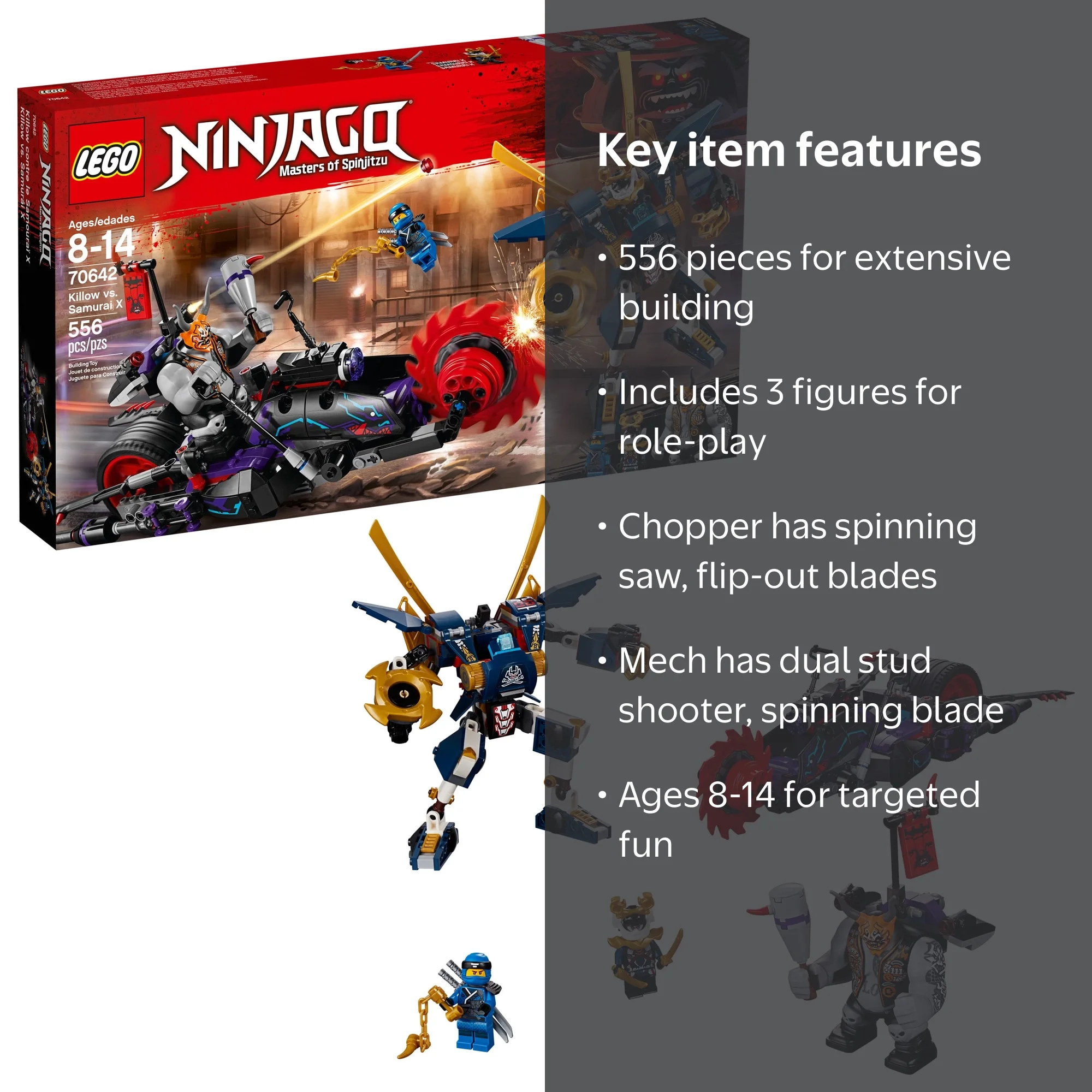 Ninjago Killow vs Samurai | Hotel building toys - Walmart Business