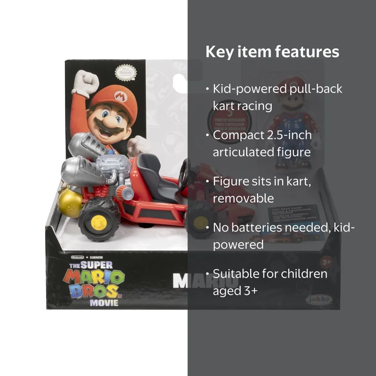 Super Mario Bros. Movie Toy: 2.5 inch Collectible Mario Action