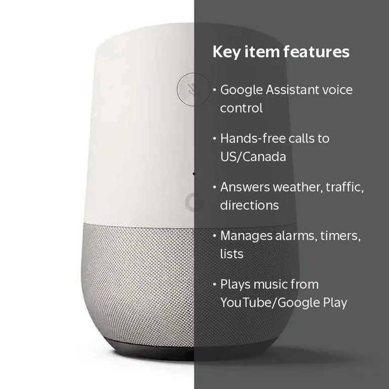 Google Home Voice-Activated Speaker-White - Walmart.com