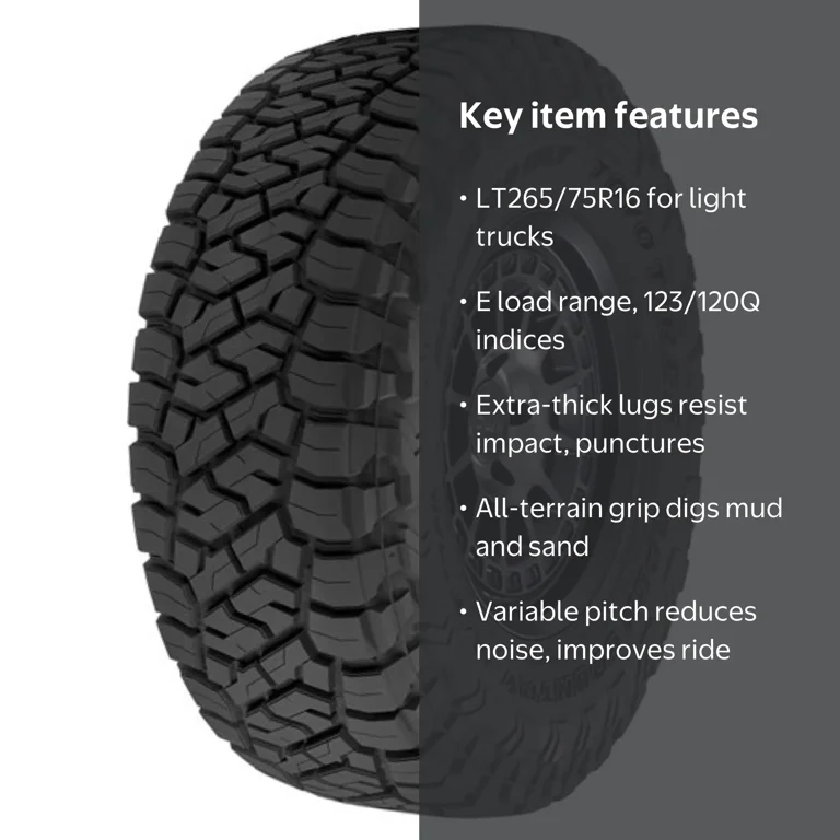 Toyo Open Country R/T Trail Rugged Terrain LT265/75R16 123/120Q E