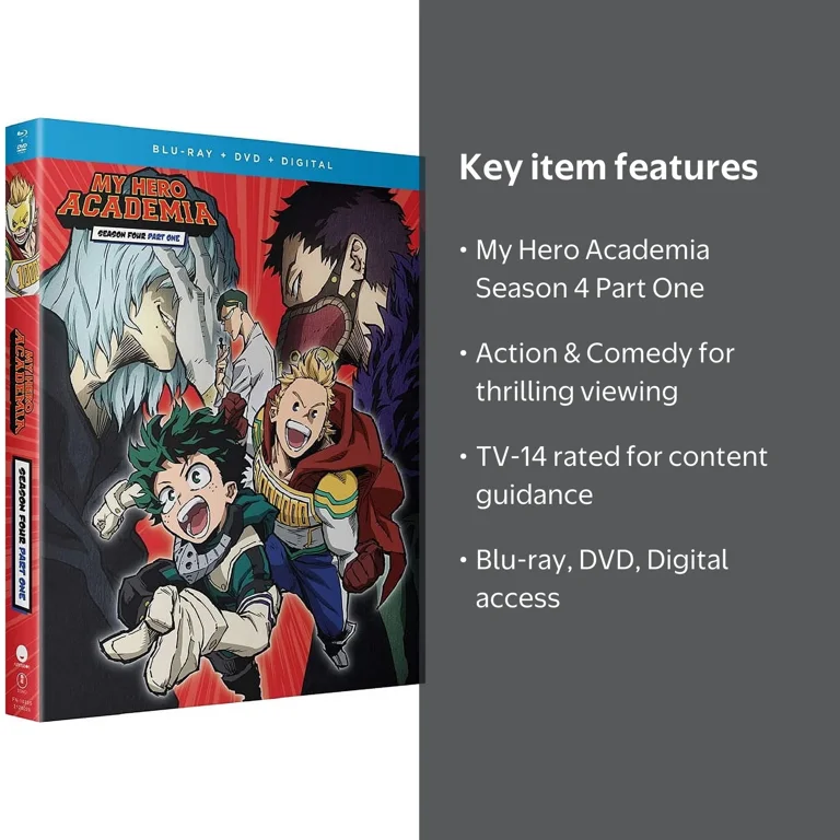 My Hero Academia: Season 4 Part 1 (Blu-ray + DVD + Fun DigItal