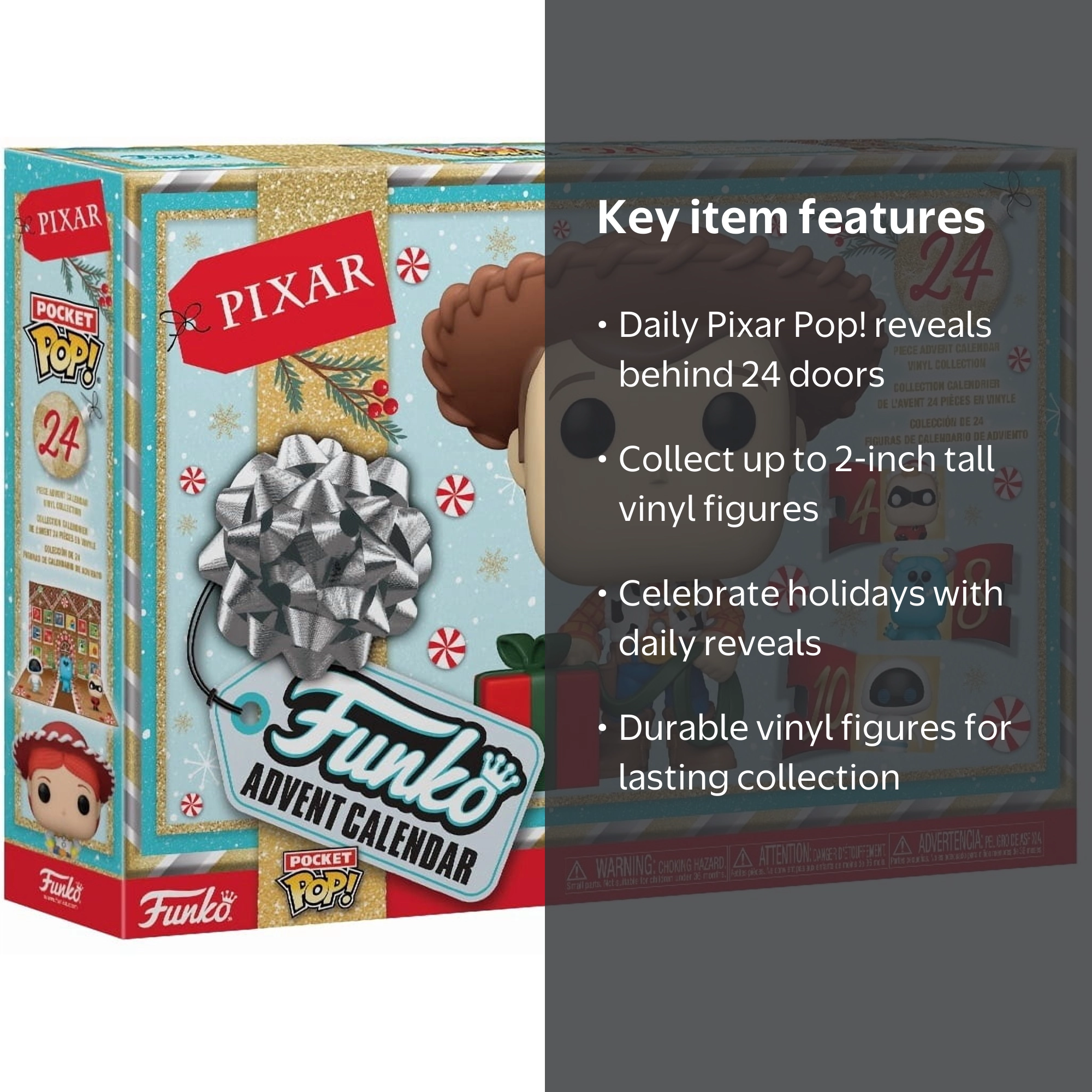Funko, Advent Calendar, Pixar 2024, 24 Day with 24 Pocket Pops