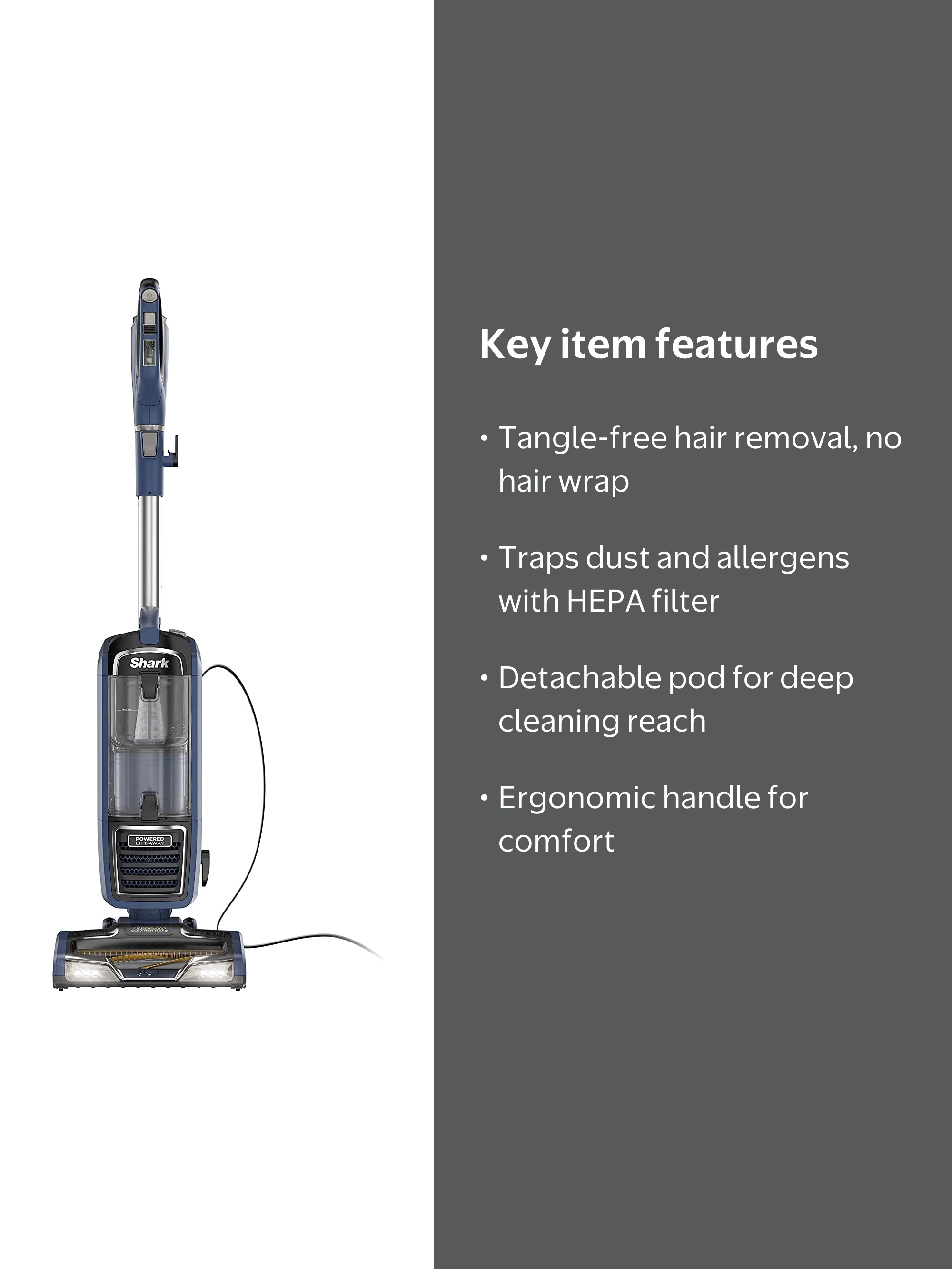 Shark Lift-Away Vacuum - Stick vacuums for home goods stores