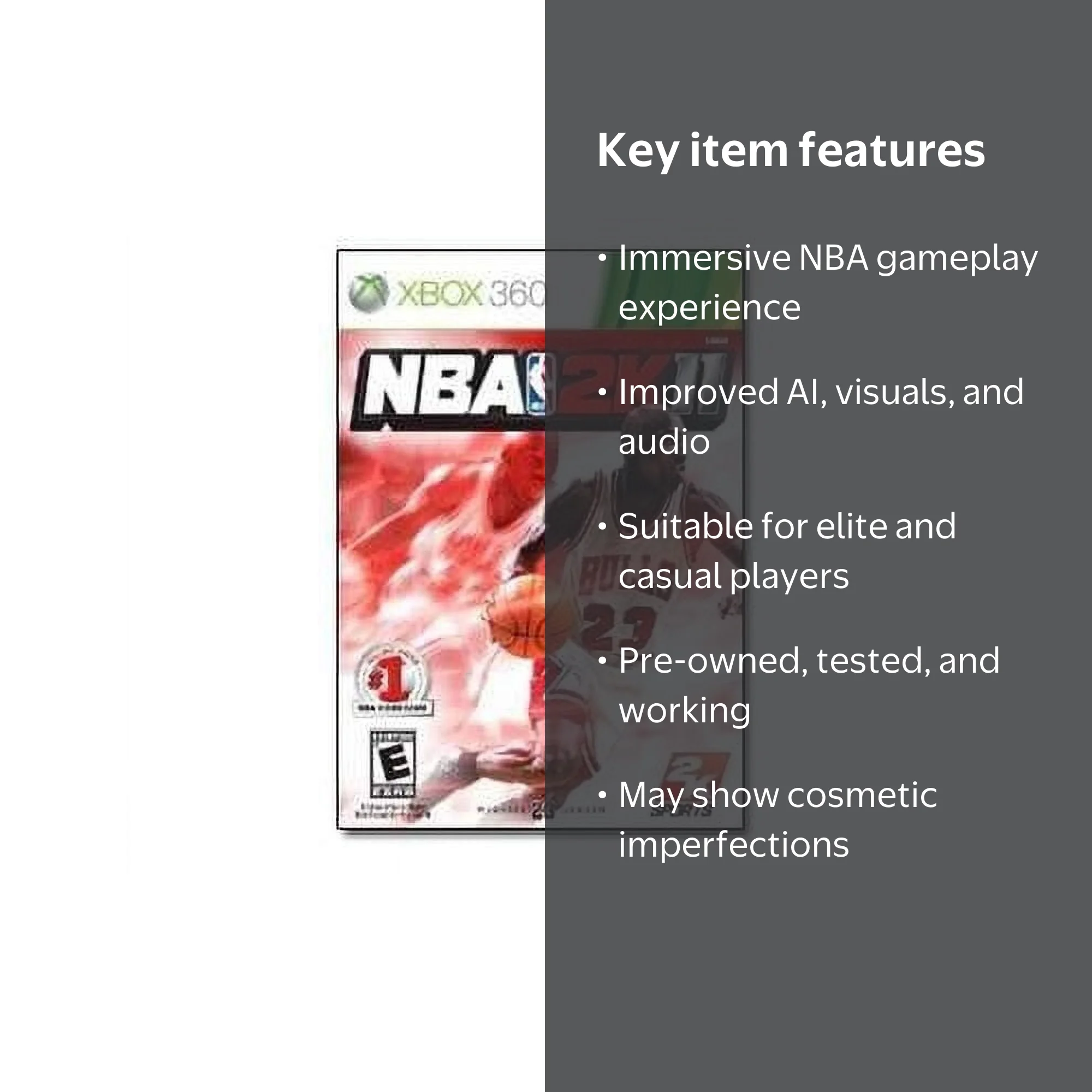 2K NBA 2K11 Xbox 360 Video Game with Gameplay Enhancements