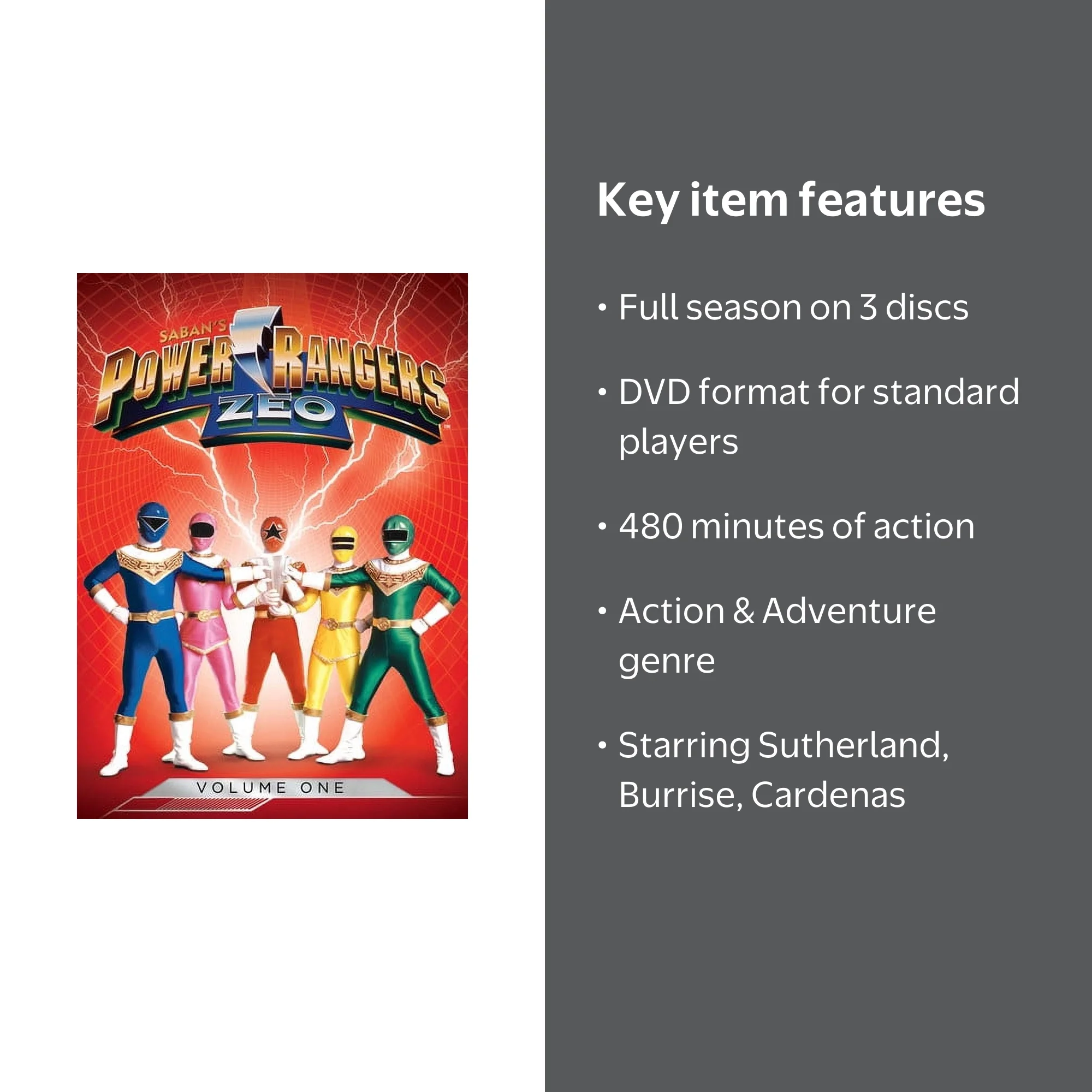 Power Rangers Zeo: Volume 1 (DVD), Shout Factory, Action