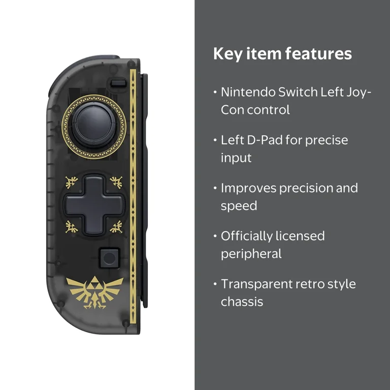 HORI D-Pad Joy-Con Left Zelda Video Game Controller for Nintendo