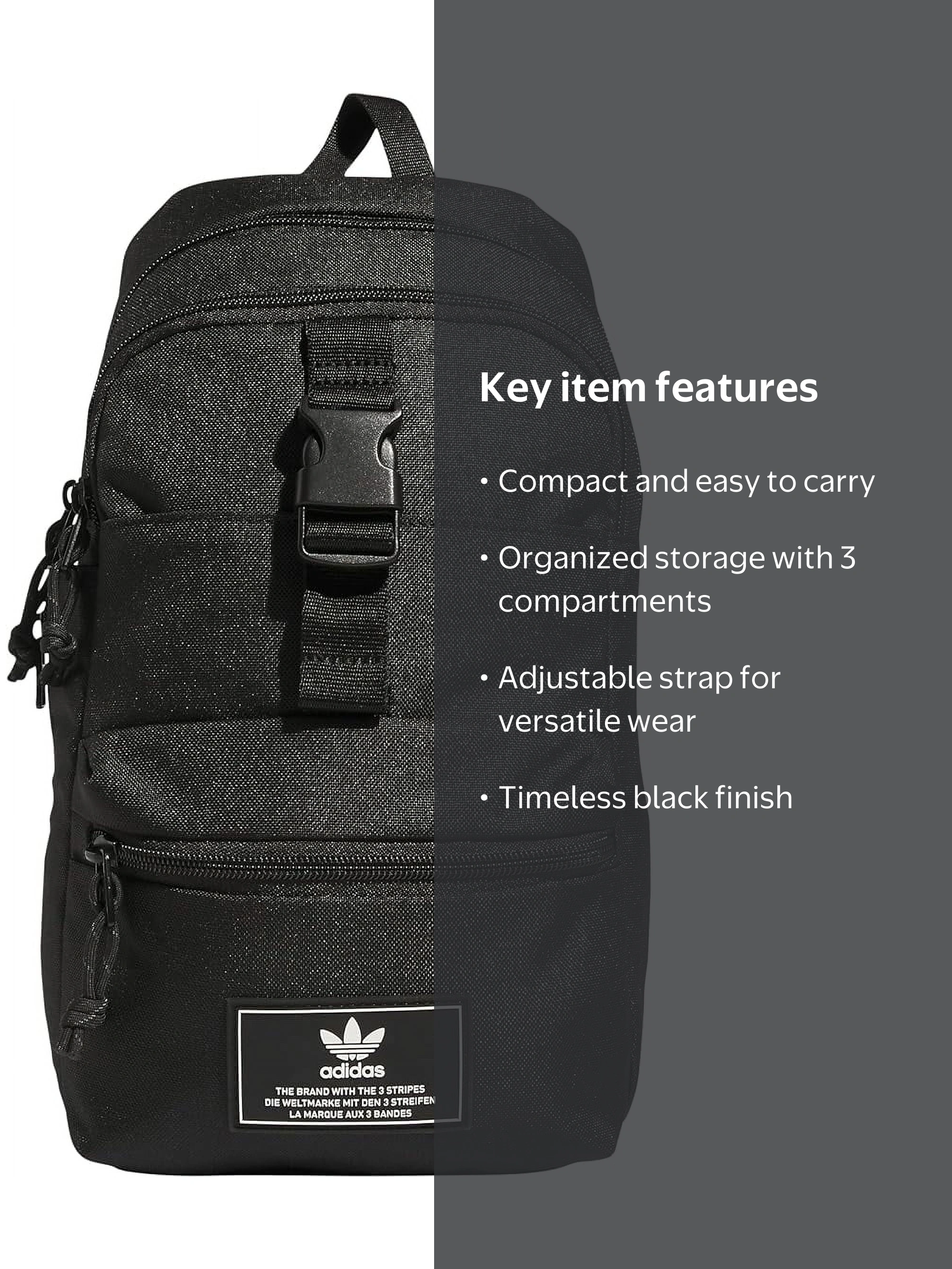 Adidas Originals Utility Sling Bag 3.0, Black, One Size - Walmart.com Adidas Originals Utility Sling Bag 3.0, Black, One Size - Walmart.com