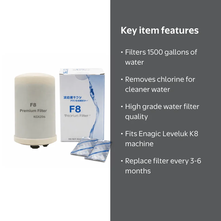 Compatible for Enagic Leveluk K8 Kangen Machine F8 Filter