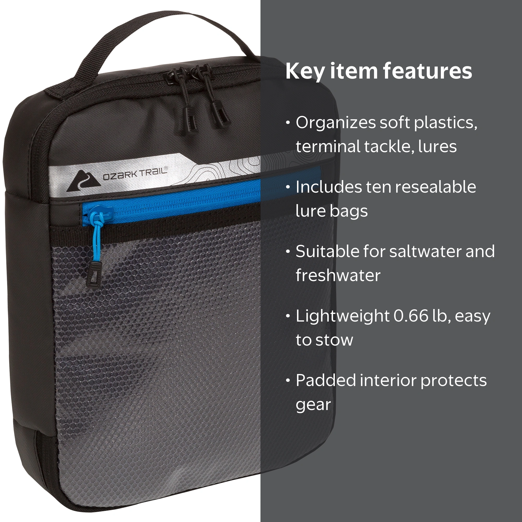 Ozark Trail Saltwater Tackle Fishing Storage Bait Binders with