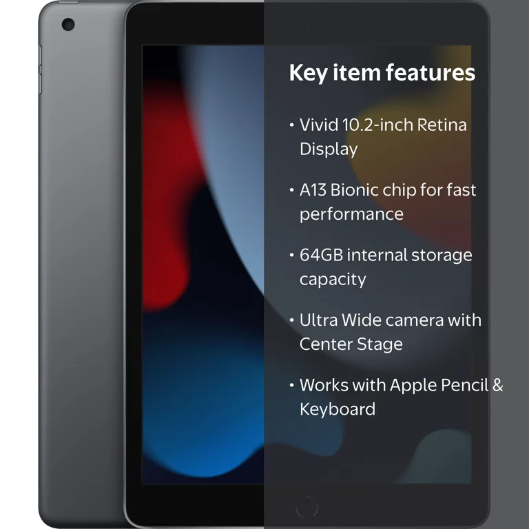Restored 2021 Apple iPad 9 64GB WiFi Only 90%+ Battery 10.2