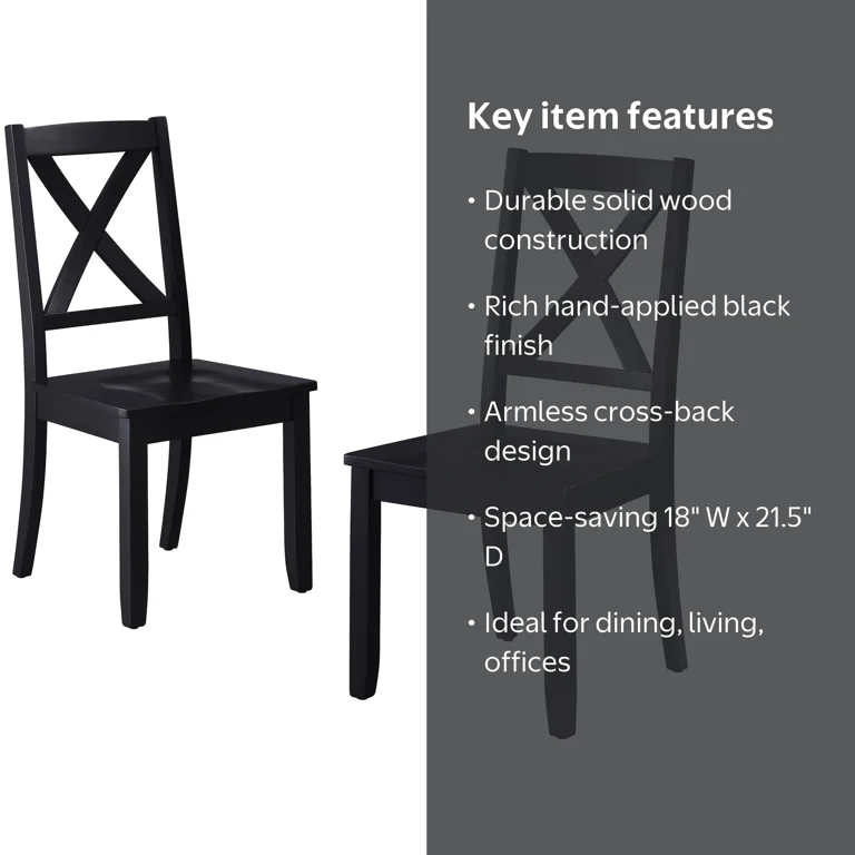 Better Homes & Gardens Maddox Crossing Dining Chairs, Set of 2