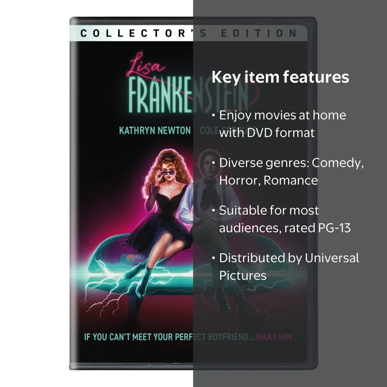 SDS Lisa Frankenstein DVD Horror Comedy with Teen Love and