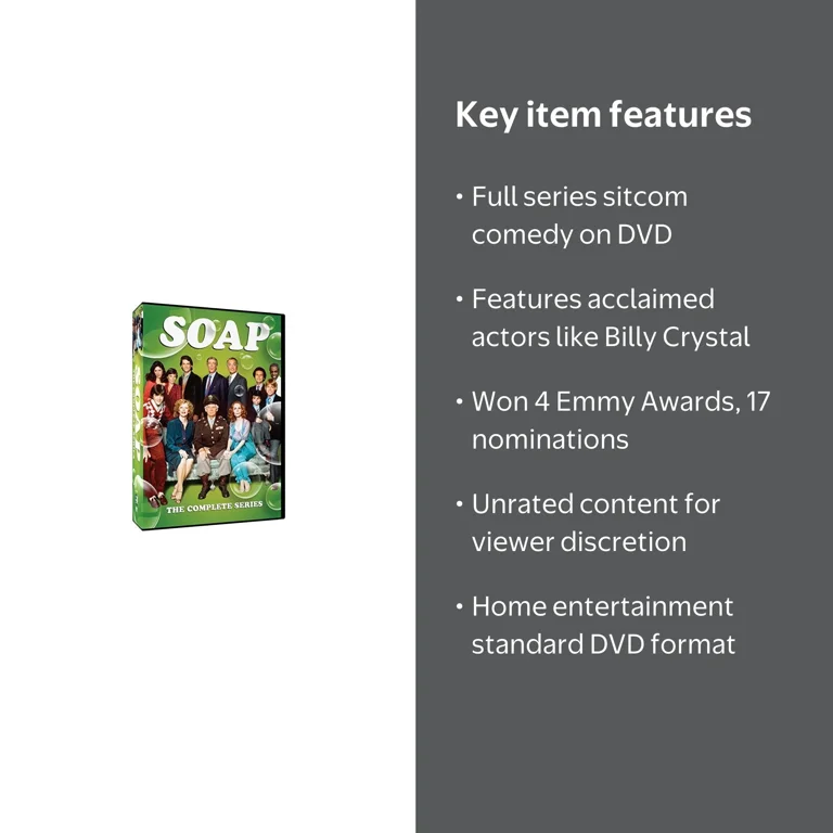 Mill Creek's Soap: Complete Comedy Series (DVD) - Classic Old TV