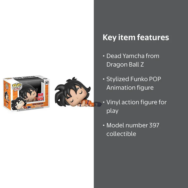 Funko Pop! Animation #397 Dead Yamcha - Dragon Ball Z DBZ, 2018