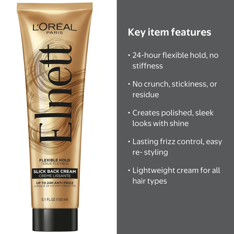 L'Oreal Paris Elnett Slick Back Styling Cream for Flexible Hold
