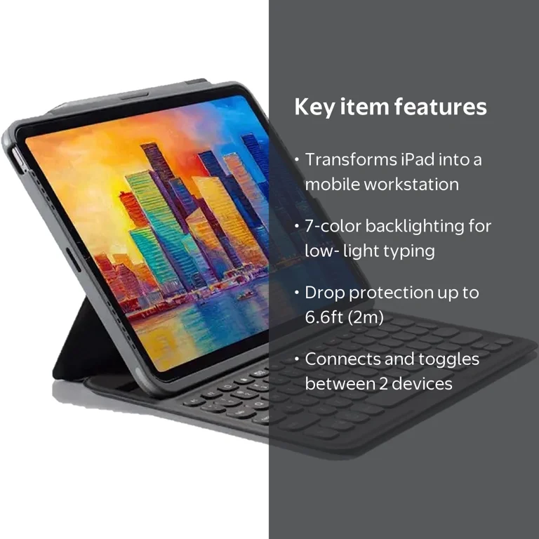 ZAGG Pro Keys Wireless Keyboard & Case for iPad Pro 12.9, Apple