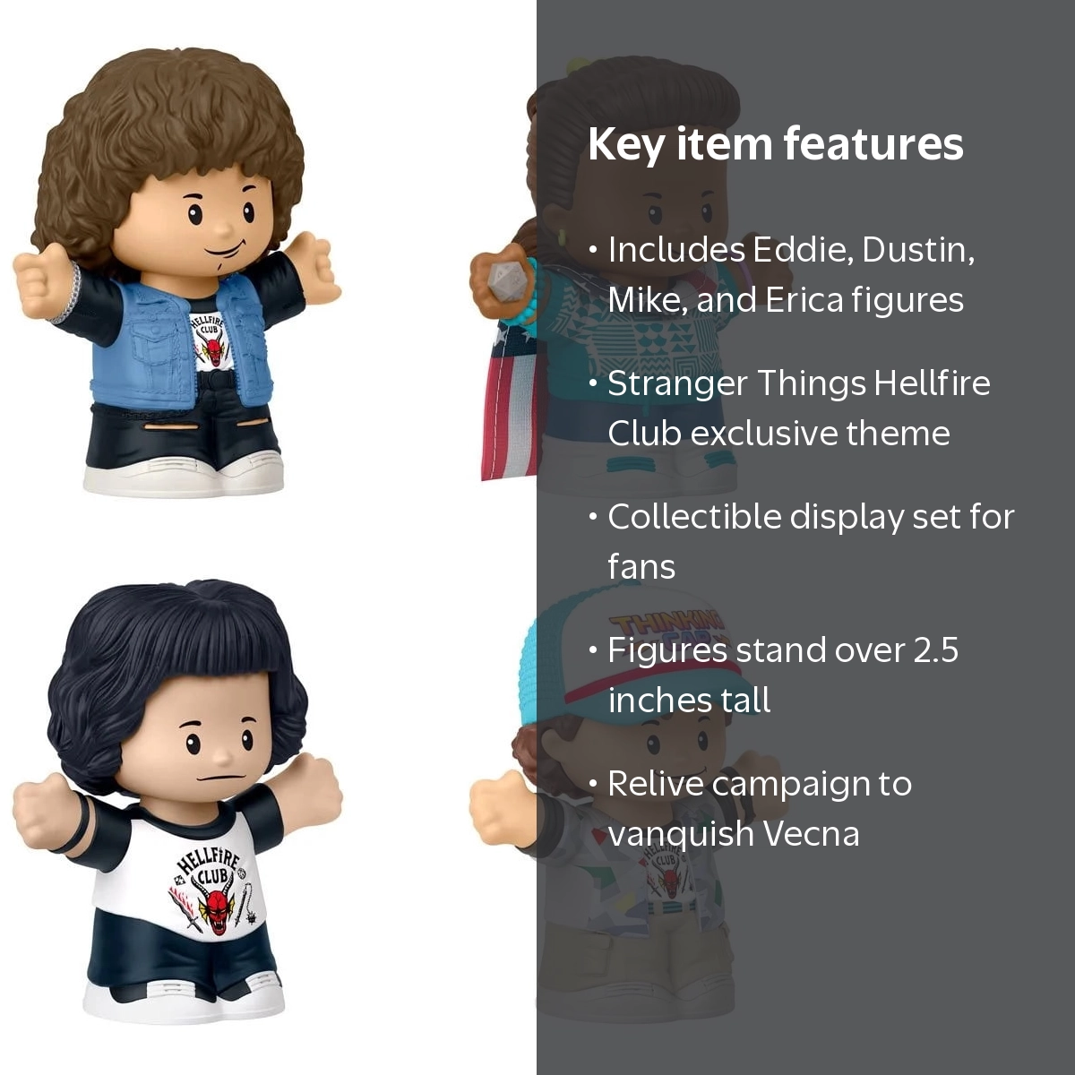 Funko Stranger Things Little People Collector Figure Set, Hellfire