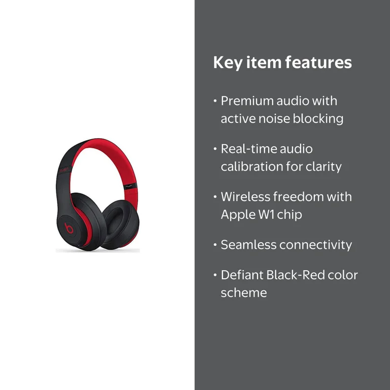 Beats Studio3 Wireless Noise Cancelling Headphones with Apple W1