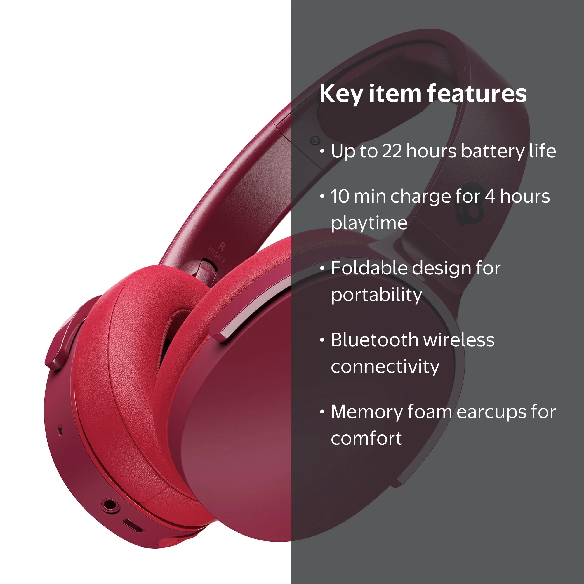 Skullcandy Hesh 3 Bluetooth Wireless Over-Ear Headphones with