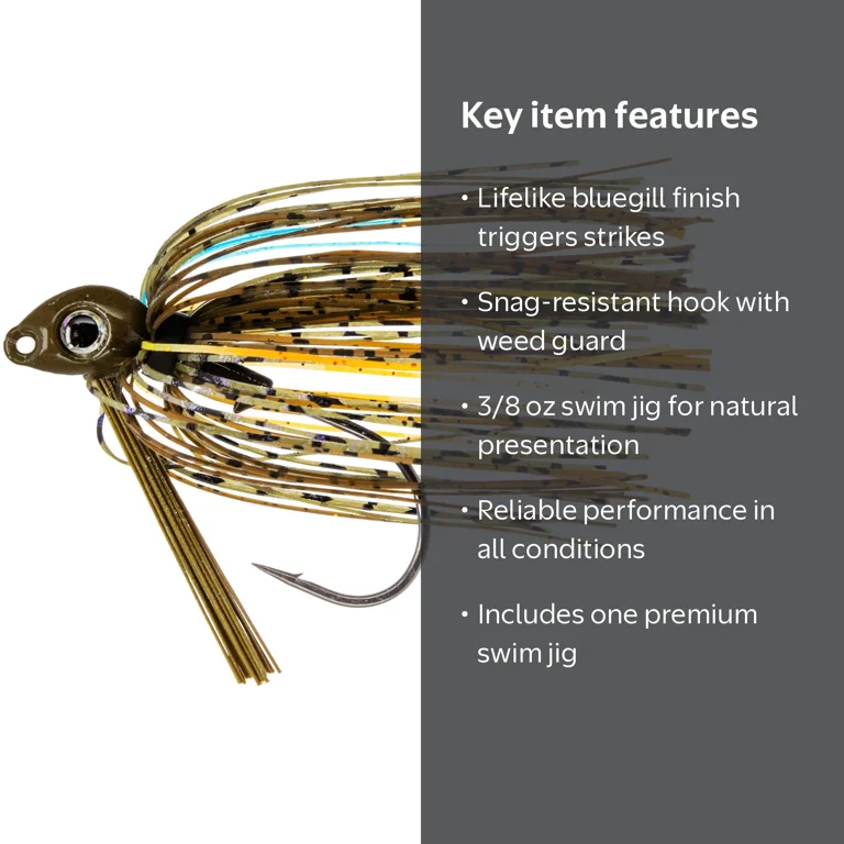 ORIGINAL STOCK LURES BOUSOU GRIP グリップ Buckeye Lures 3/8 OZ Bluegill G-Man Swim Jig Bass Lure - Walmart.com