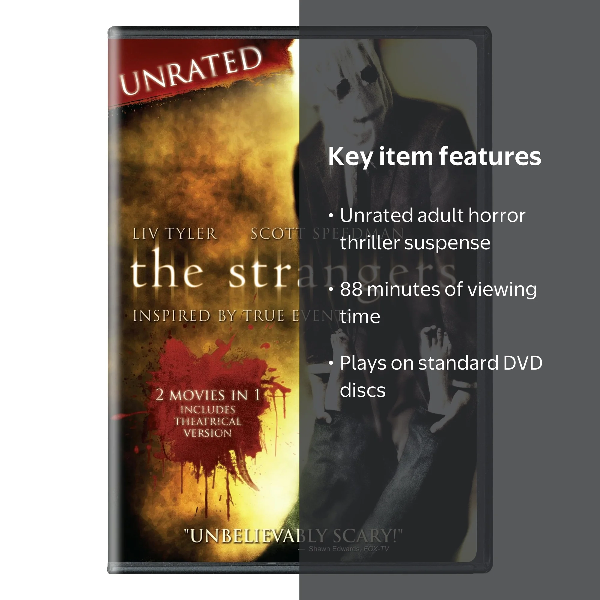 SDS, The Strangers DVD Unrated, 88 mins, Horror Thriller Suspense