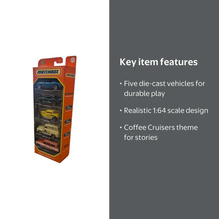 Matchbox 5 pack Coffee Cruisers V - Walmart.com