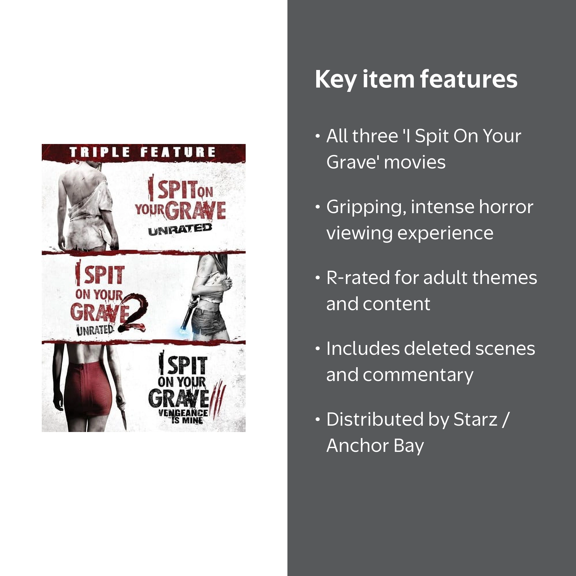 I Spit on Your Grave Triple Feature (DVD) - Walmart.com