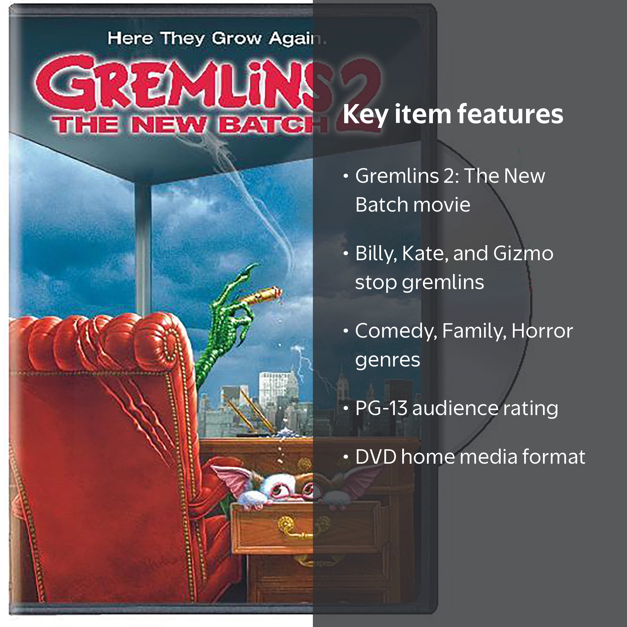 Gremlins 2: The New Batch DVD, Comedy, Warner Bros. - Walmart.com
