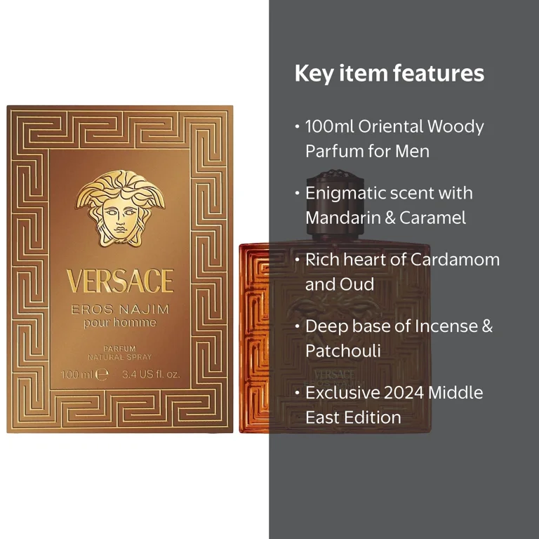 Versace, Eros Najim Pour Homme, 3.4 oz Parfum Spray for Men