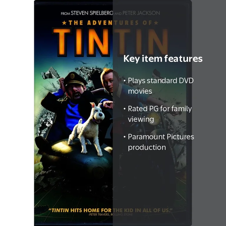 タンタンTIN TIN DVD3枚 Paramount Home Video, The Adventures of Tintin DVD, PG, Sunken