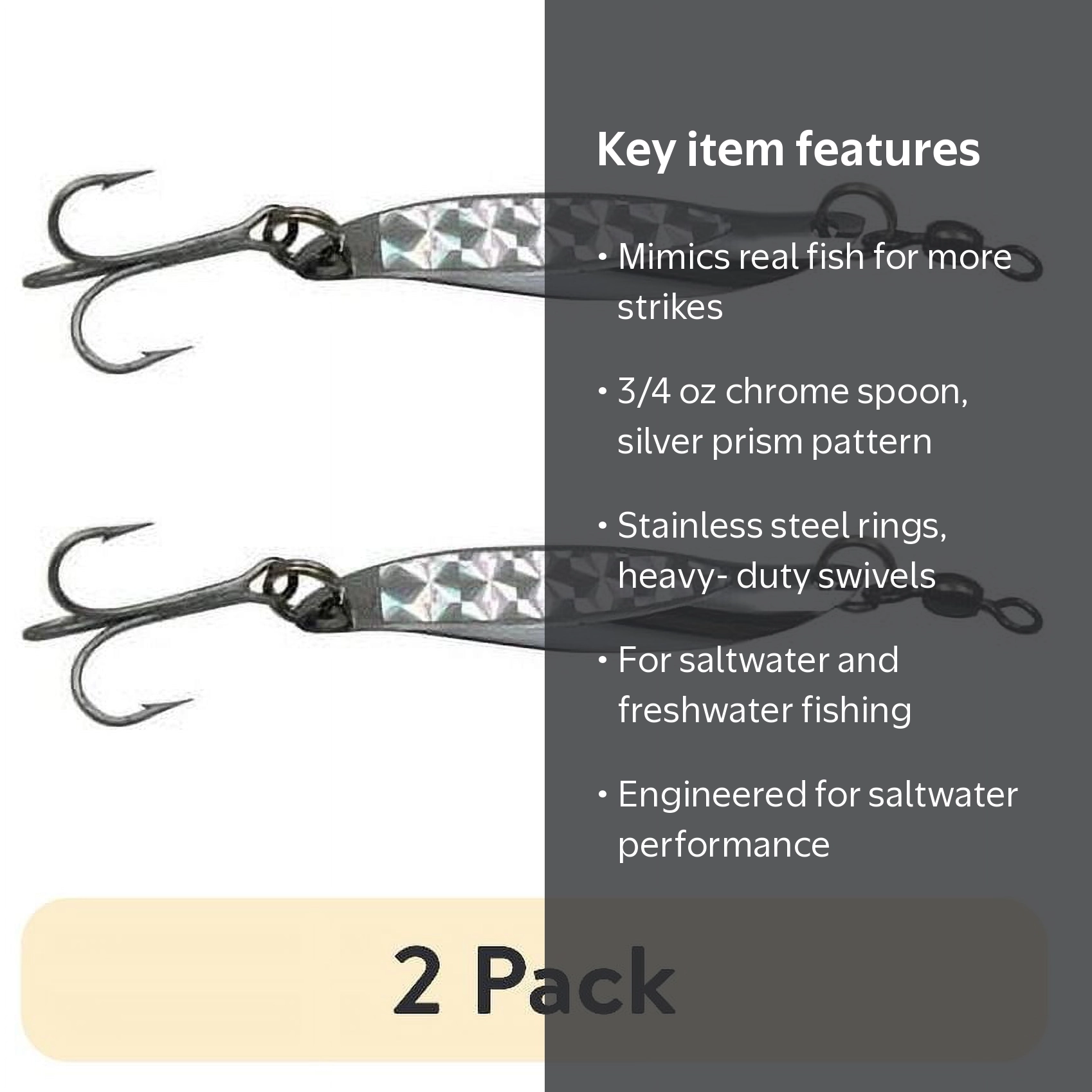 Tsunami Shockwave Spoon Fishing Lure 3/4 oz - Walmart.com
