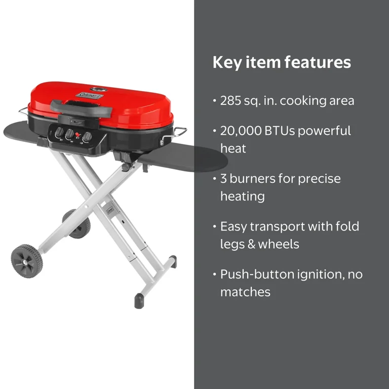 Coleman Portable BBQ RoadTrip 285 Standup Propane Gas Grill for