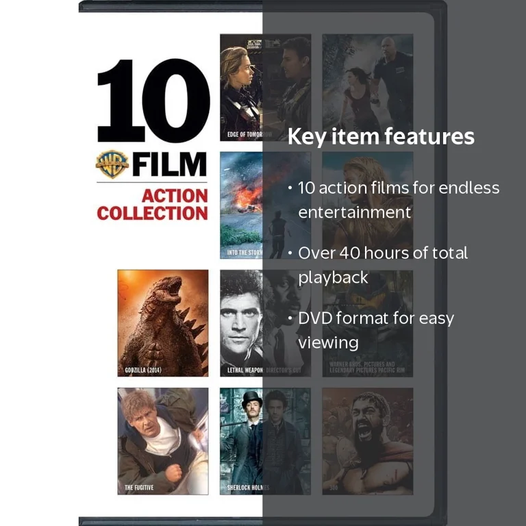 WB 10-Film Action Collection (DVD Set) [DVD] - Walmart.com