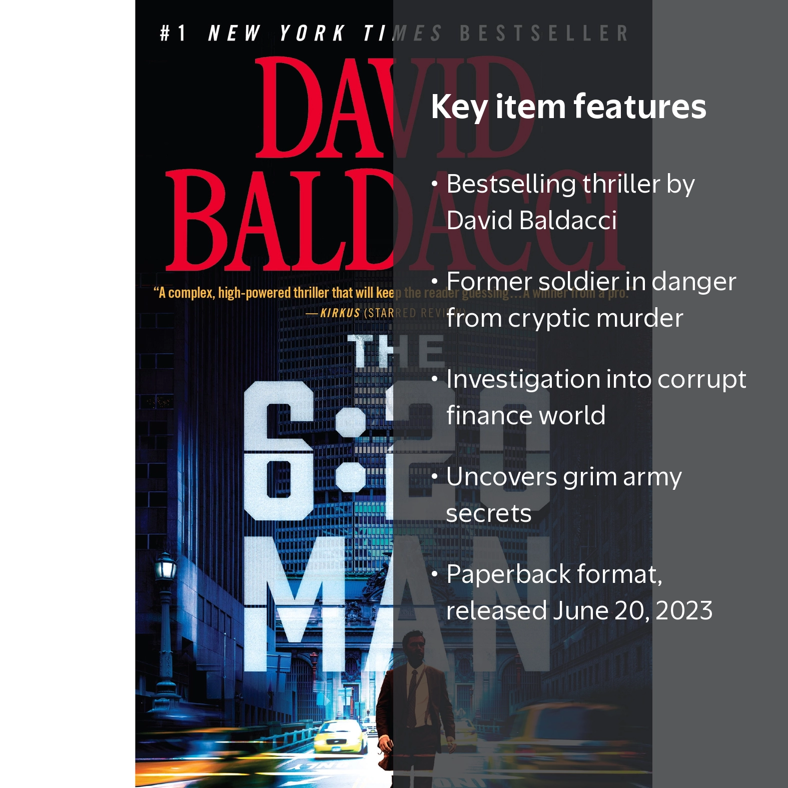 David Baldacci, The 6:20 Man, ISBN 9781538719855, Thriller