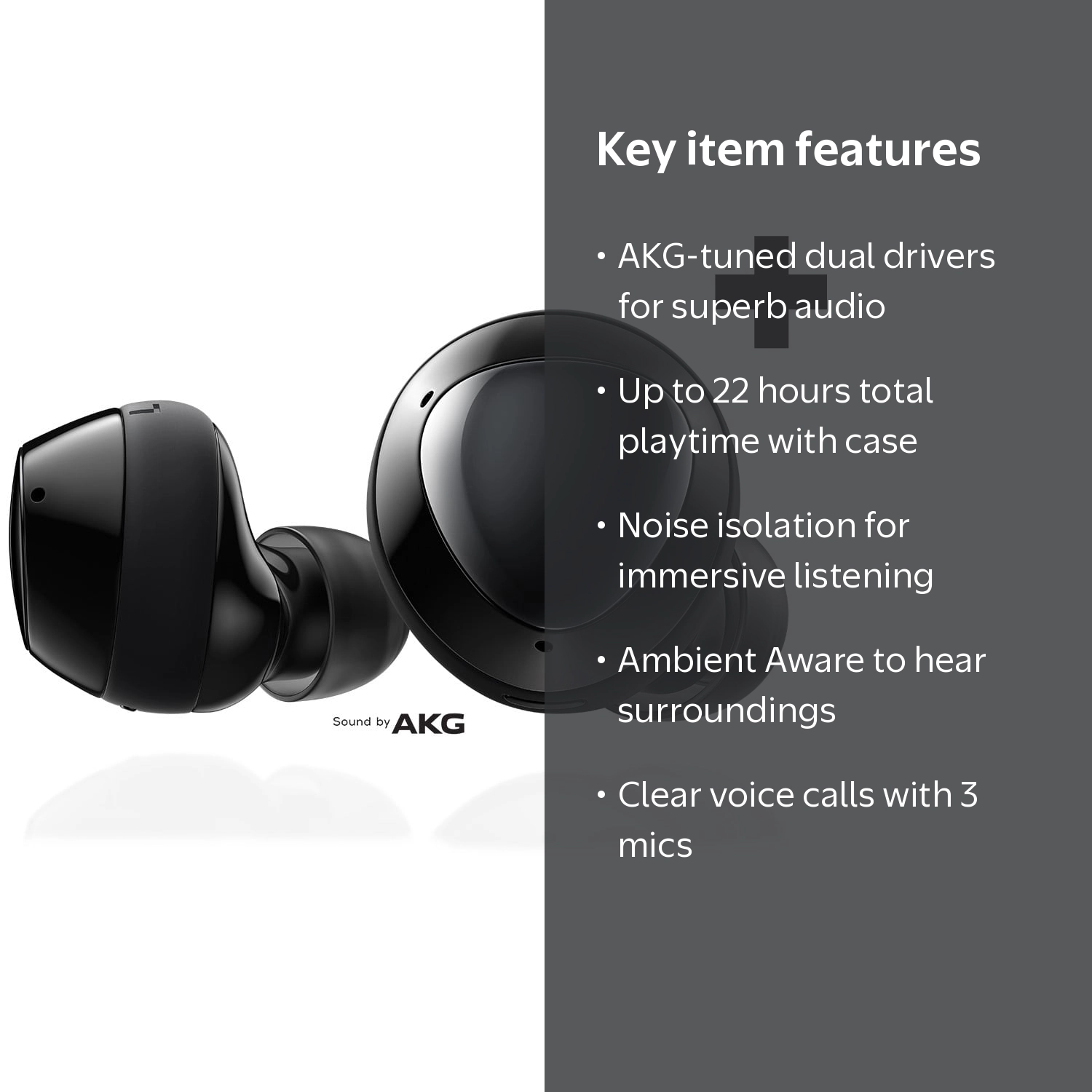 Pre-Owned Samsung Galaxy Buds+, Cosmic Black - Walmart.com