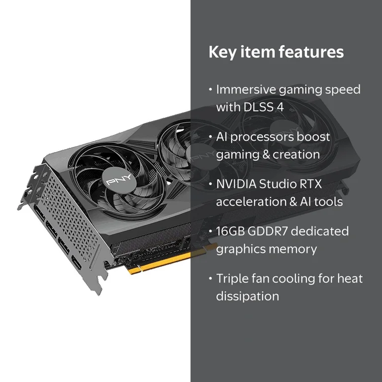 PNY, Graphics Card, NVIDIA GeForce RTX™ 5070 Ti OC, 16GB GDDR7