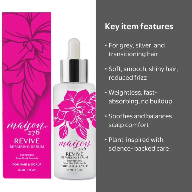 Maison 276 Revive Repairing Serum, 1 fl oz, Lightweight Leave-In