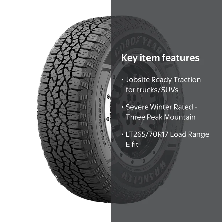 Goodyear Wrangler Workhorse AT Light Truck Tire LT265/70R17 All