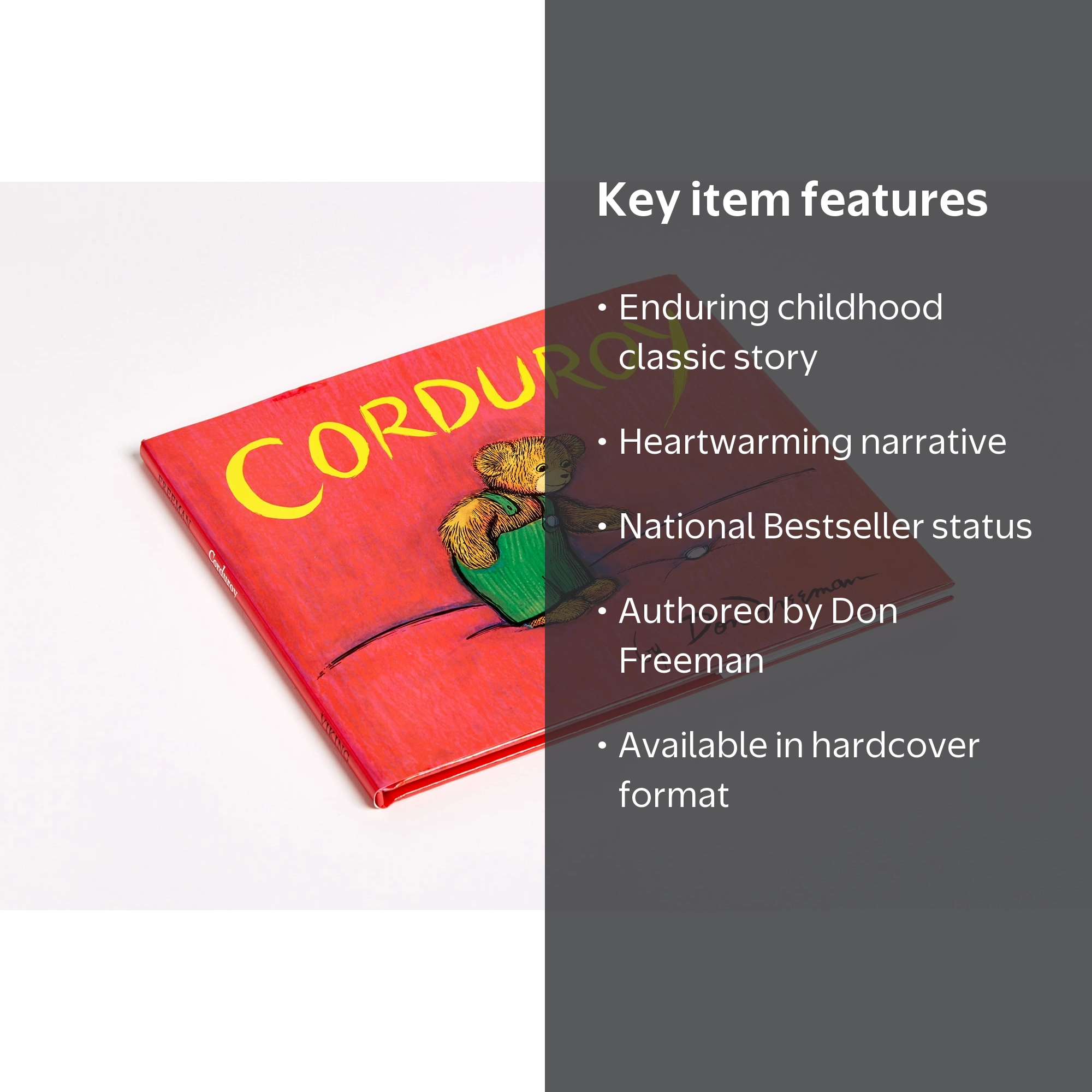 Don Freeman, Hardcover Book, Corduroy, 50th Anniversary Edition