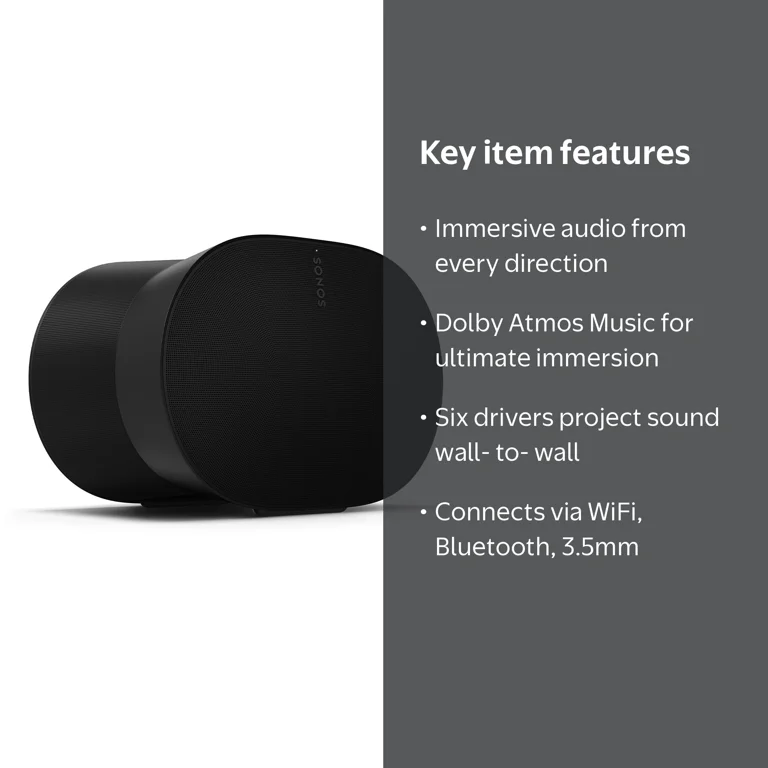 Sonos Era 300 Voice-Controlled Wireless Smart Speaker, Bluetooth