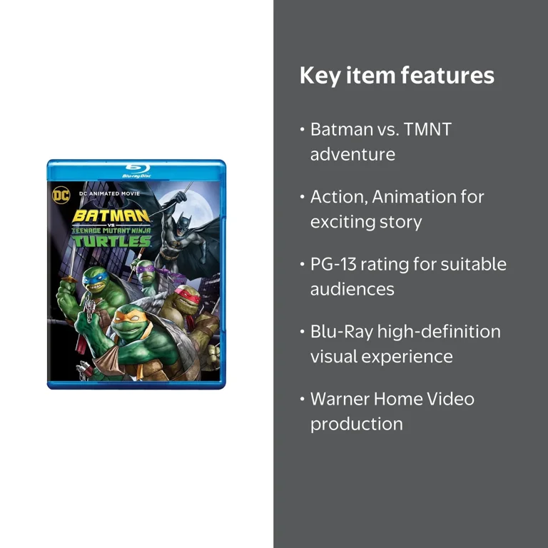 REVIVAL　OF　MOTION　PICTURES Blu-ray Batman vs. Teenage Mutant Ninja Turtles [Blu-ray] - Walmart.com