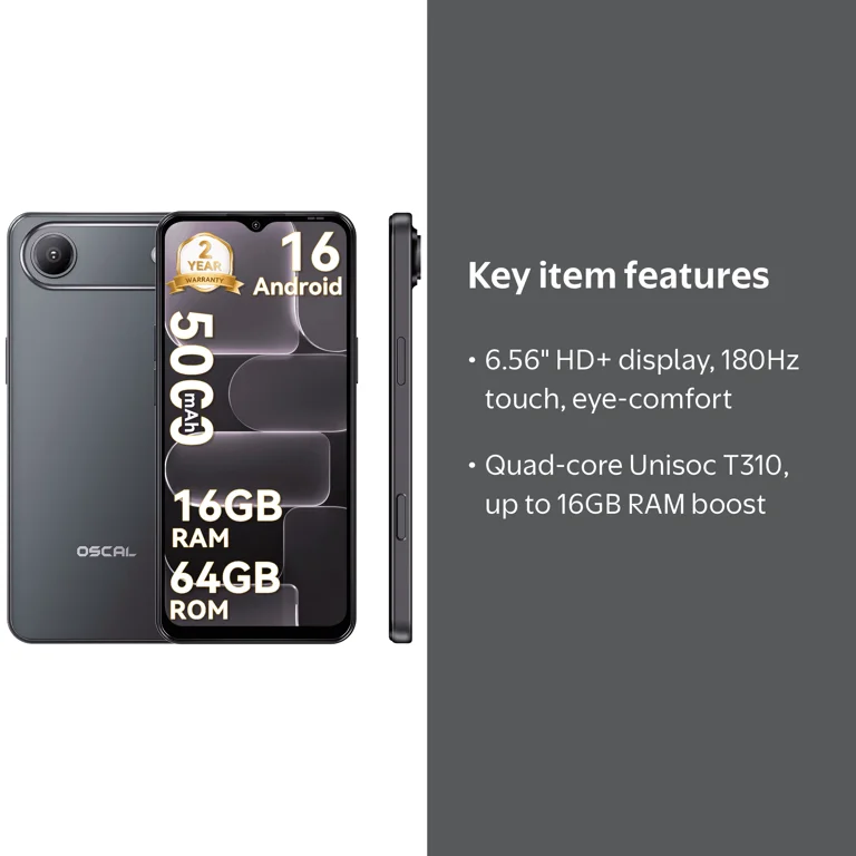 OSCAL Android Phones Unlocked for T-Mobile, Flat 2 Android 15