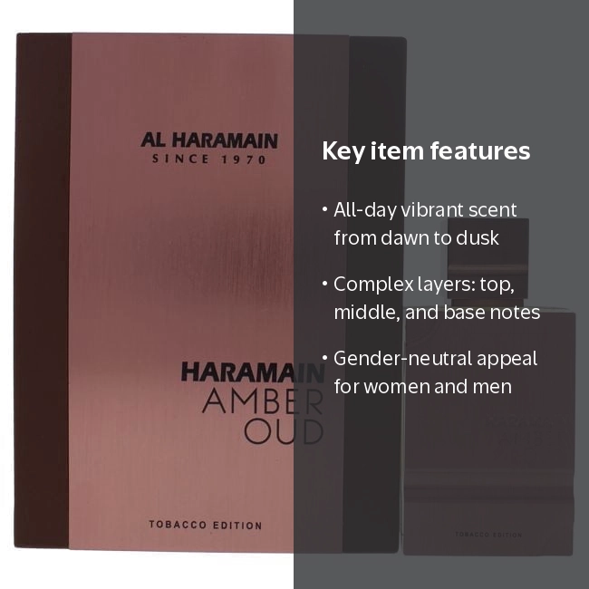 Al Haramain, Amber Oud, Tobacco Edition, 2 oz, Unisex - Walmart.com
