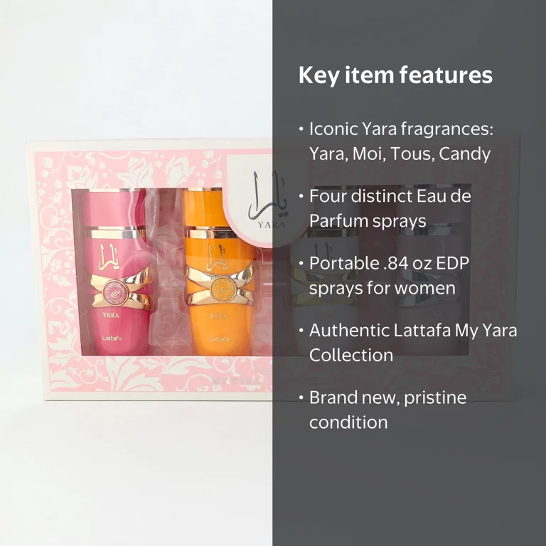 KSL AHAローション　100ml 4本セット　未使用　最安値✨ My Yara Collection by Lattafa, 4 Piece Set for Women - Walmart.com